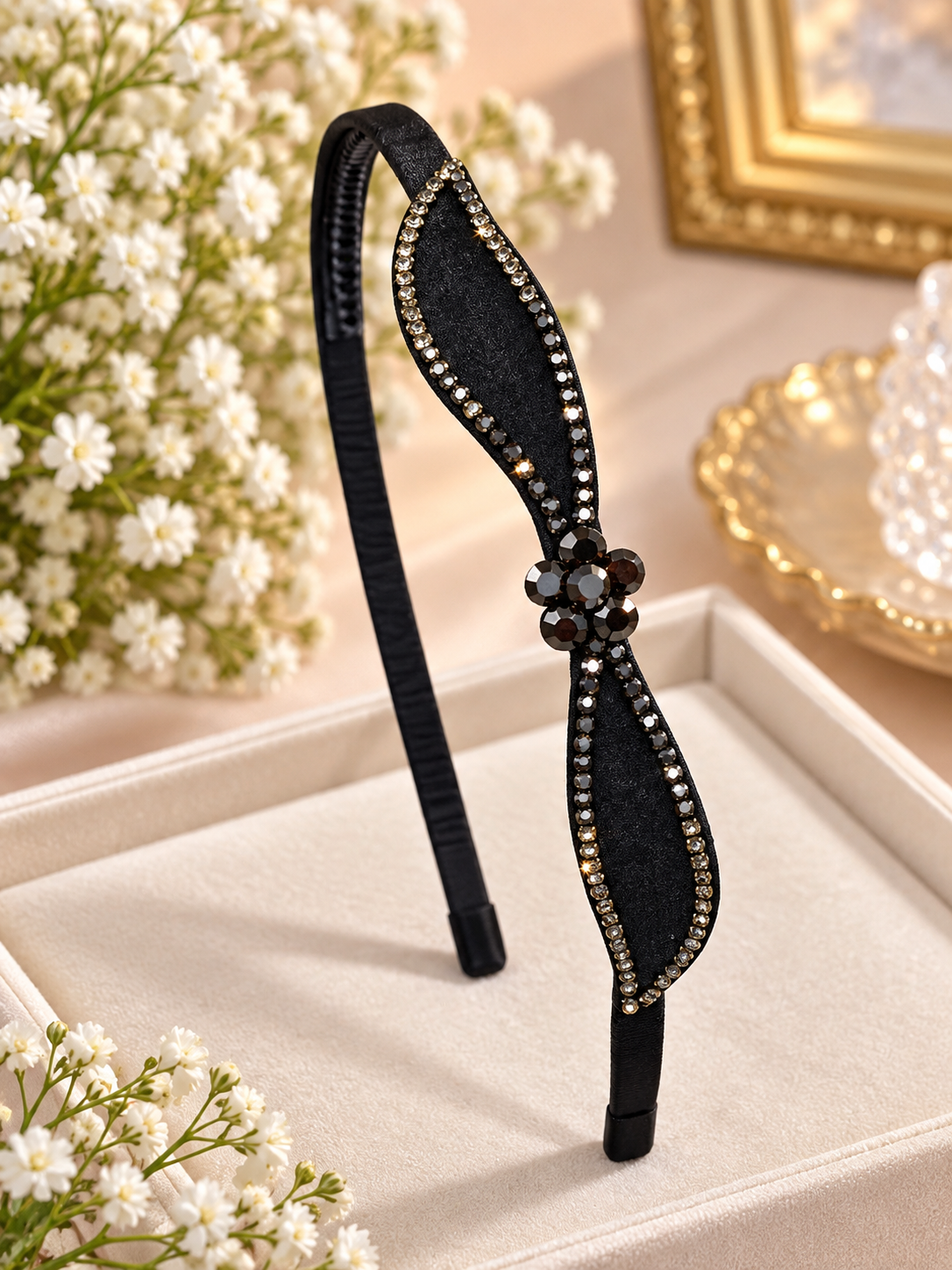 Black Bow Headband