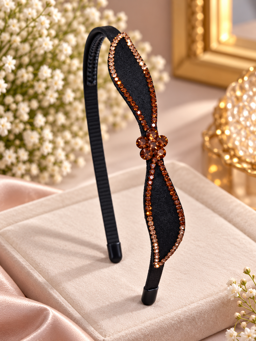 Rose Gold Bow Headband