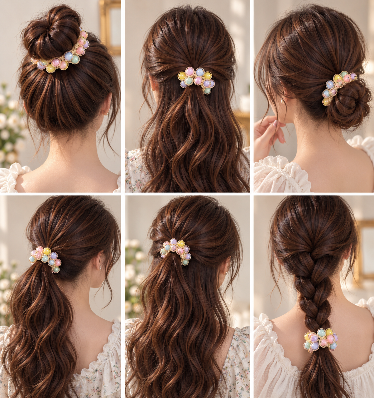 Multicolor Beaded Hair Tie