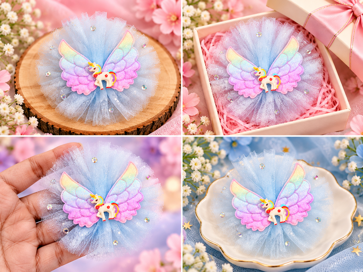 Unicorn Fairy Wings Hair Pin