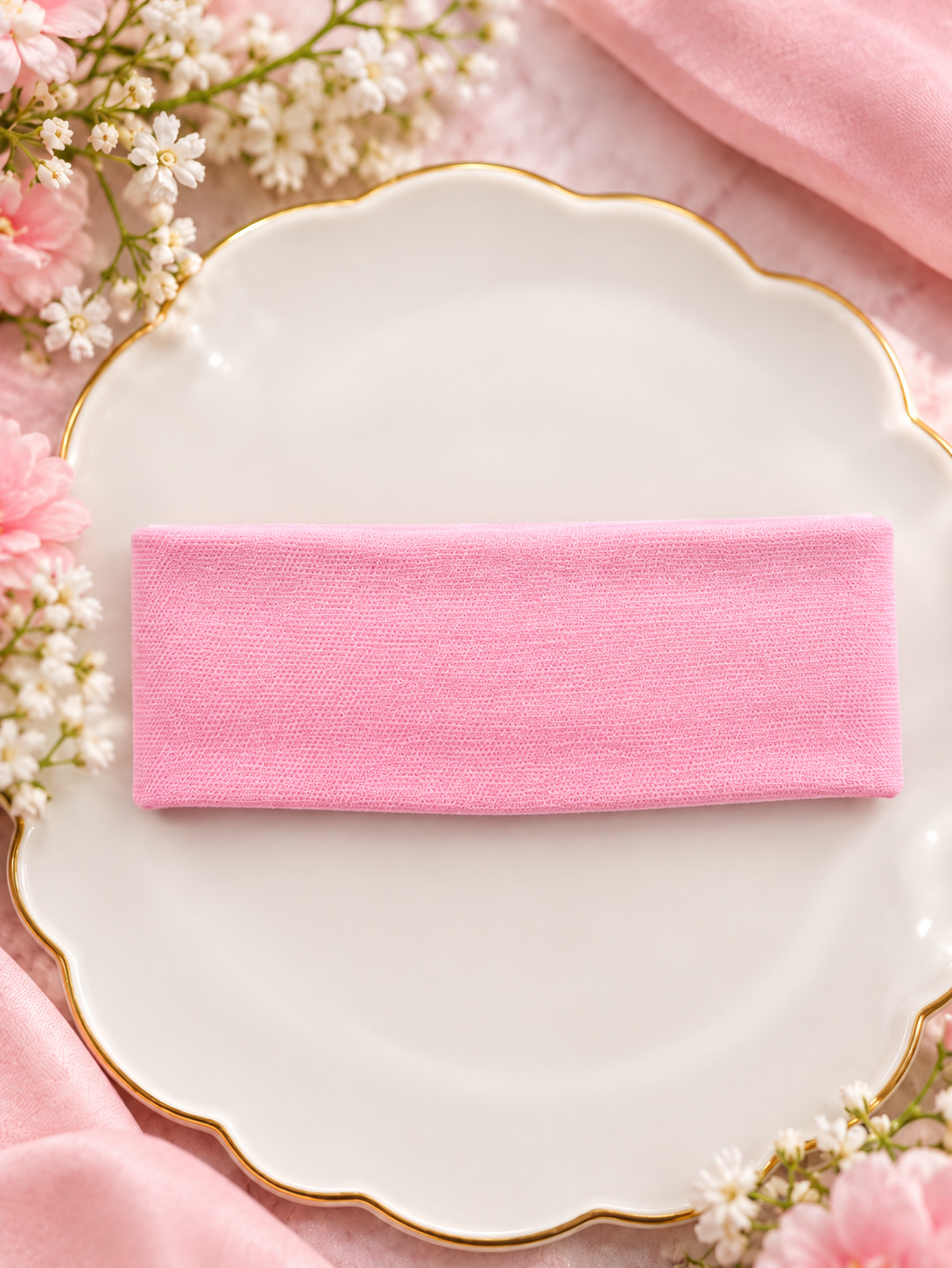 Pink Sheer Bow Hair Pin