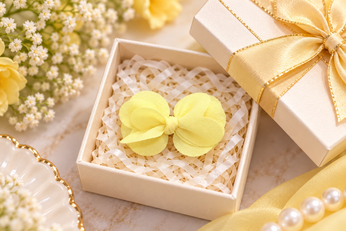 Yellow Flower Hair Pin