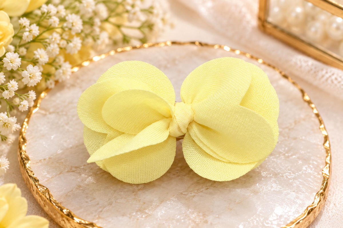 Yellow Flower Hair Pin