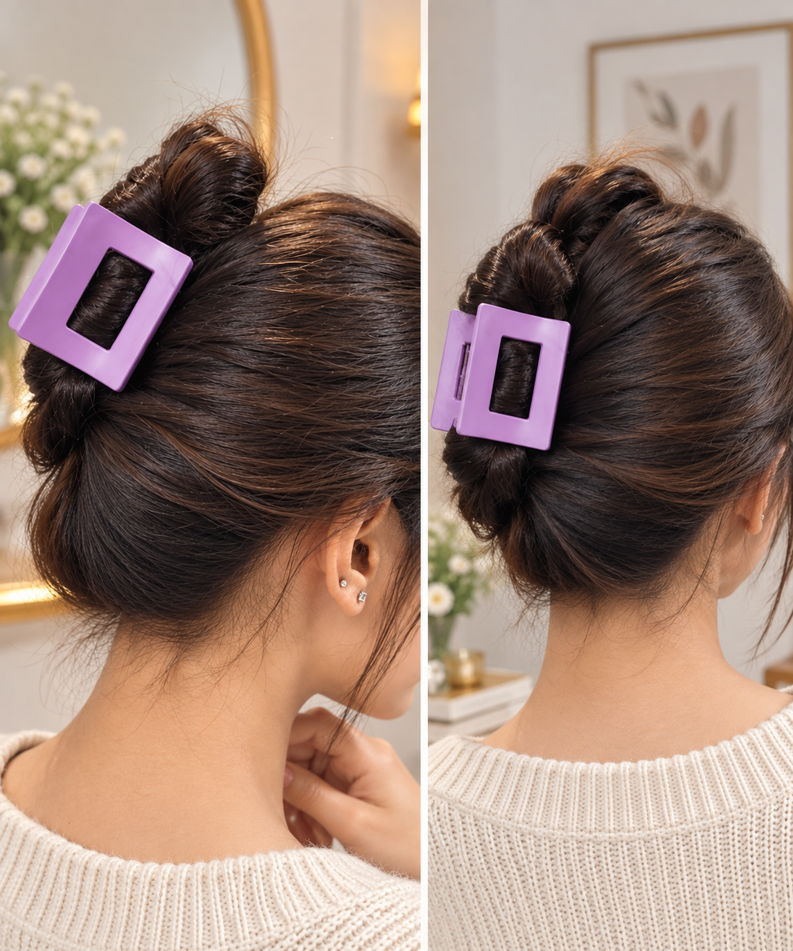 Purple Hair Claw Clip