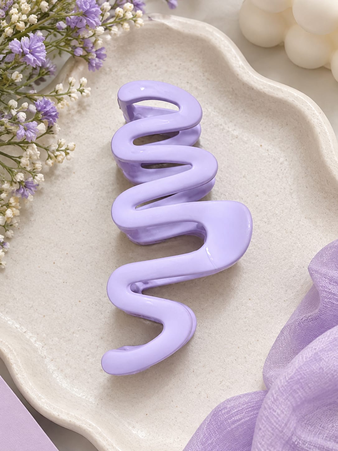 Lavender Hair Claw Clip
