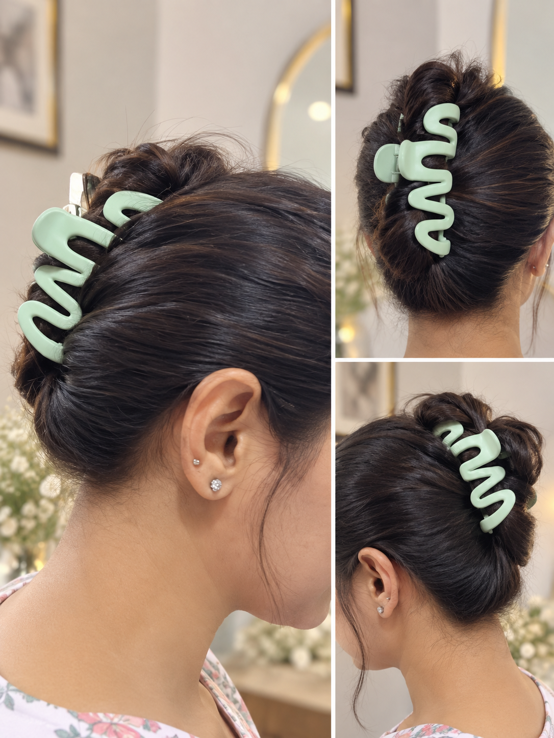 Green Wave Hair Clutcher