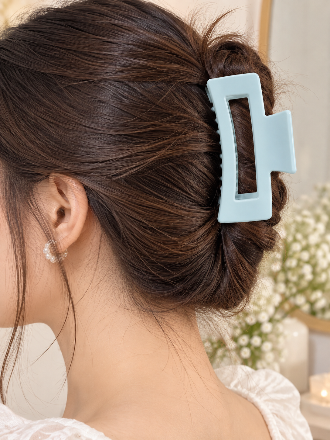 Light Blue Hair Claw Clip