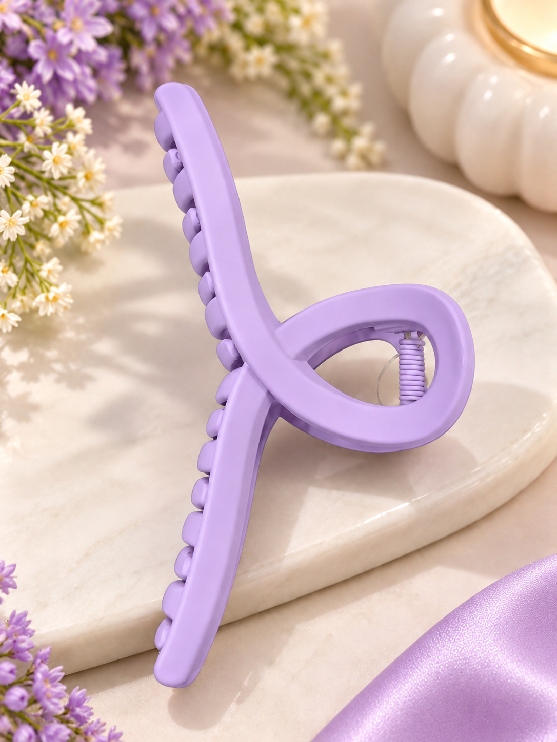 Lavender Hair Claw Clip