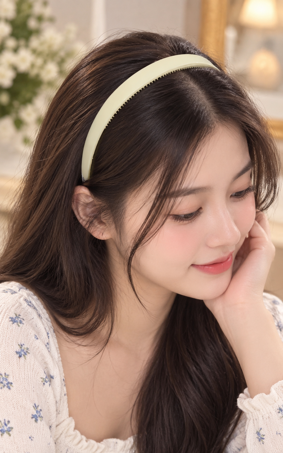 Light Yellow Plain Hair Band