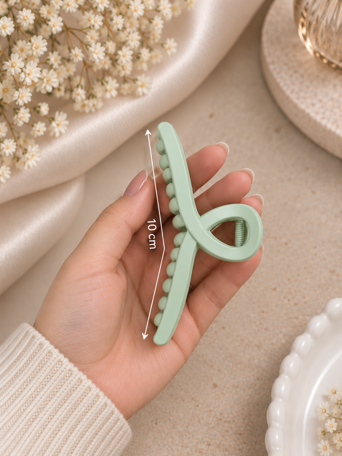 Mint Green Hair Claw Clip