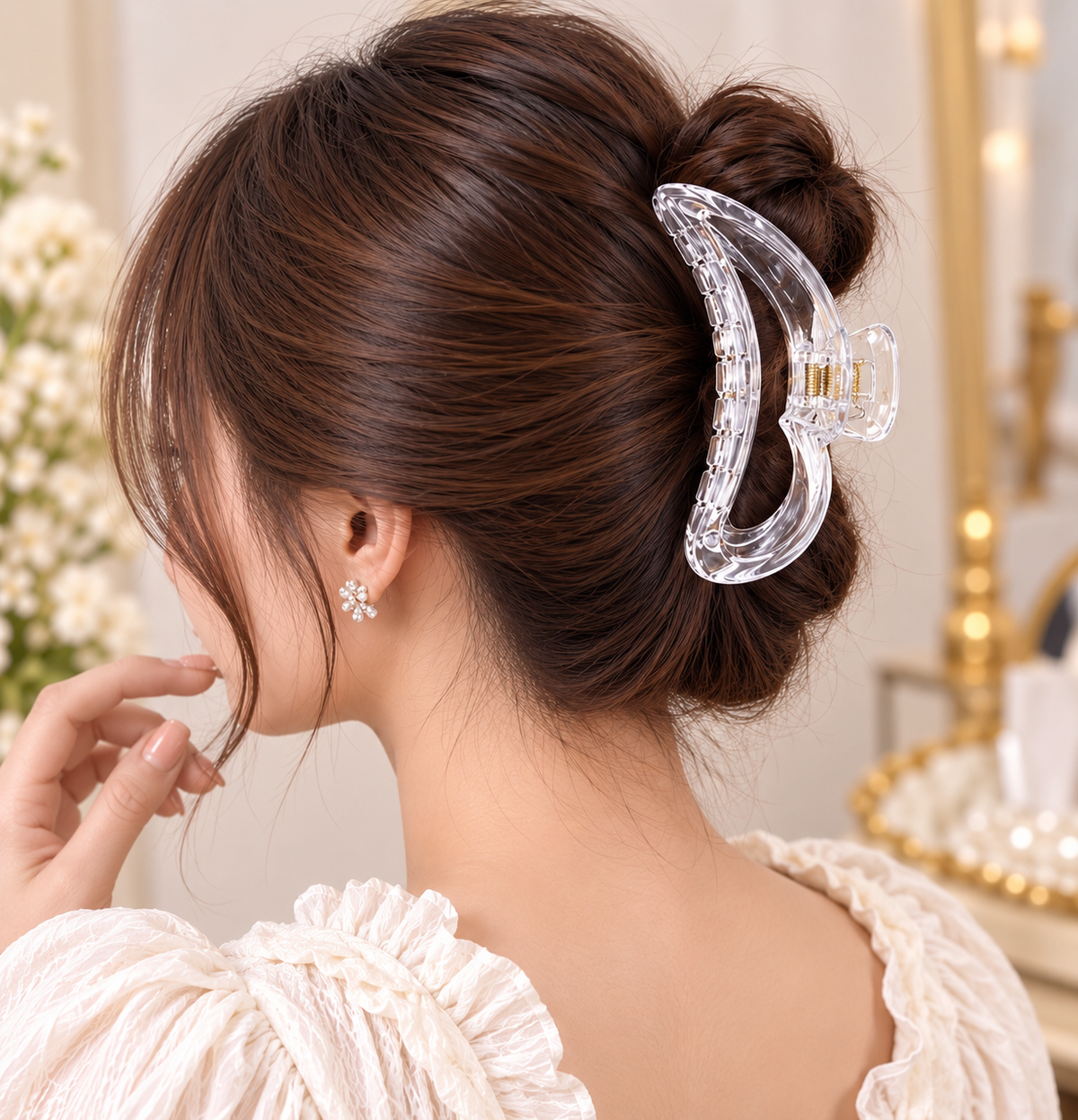 Transparent Large Hair Clutcher