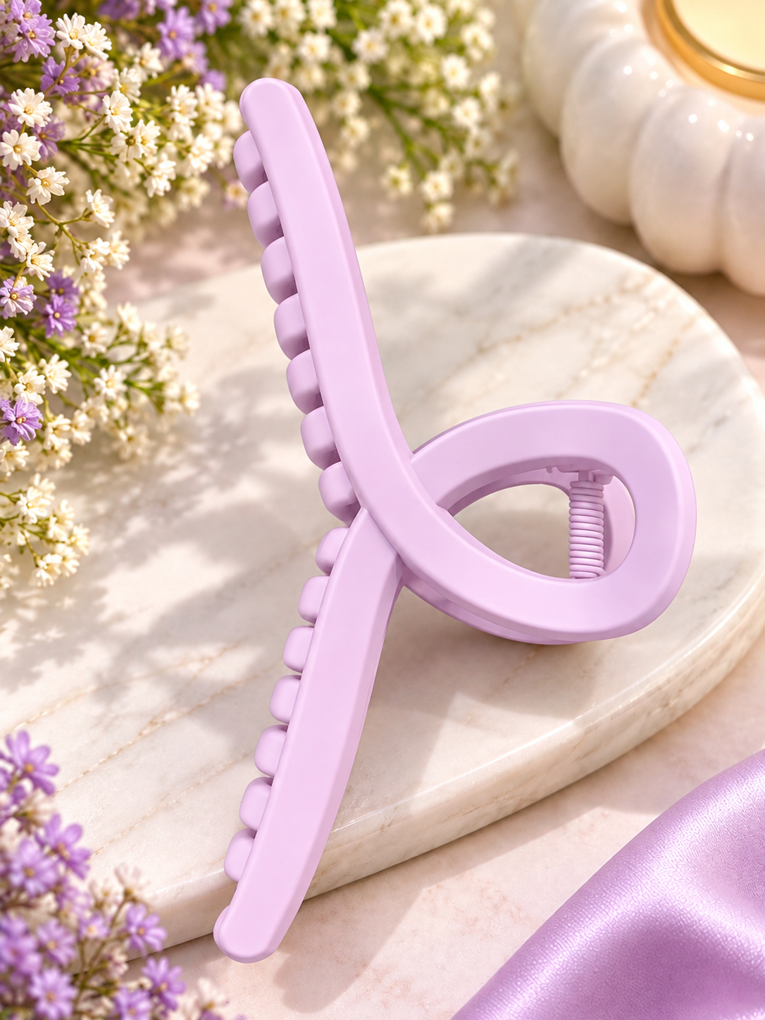 Lavender Hair Claw Clip