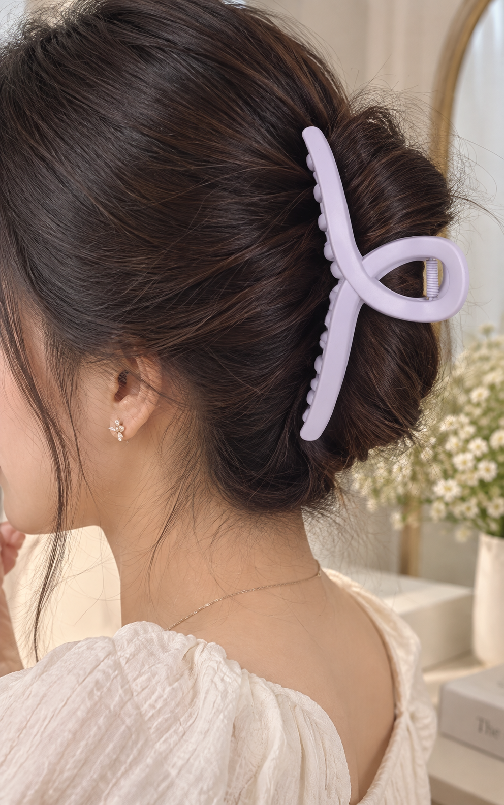 Lavender Hair Claw Clip