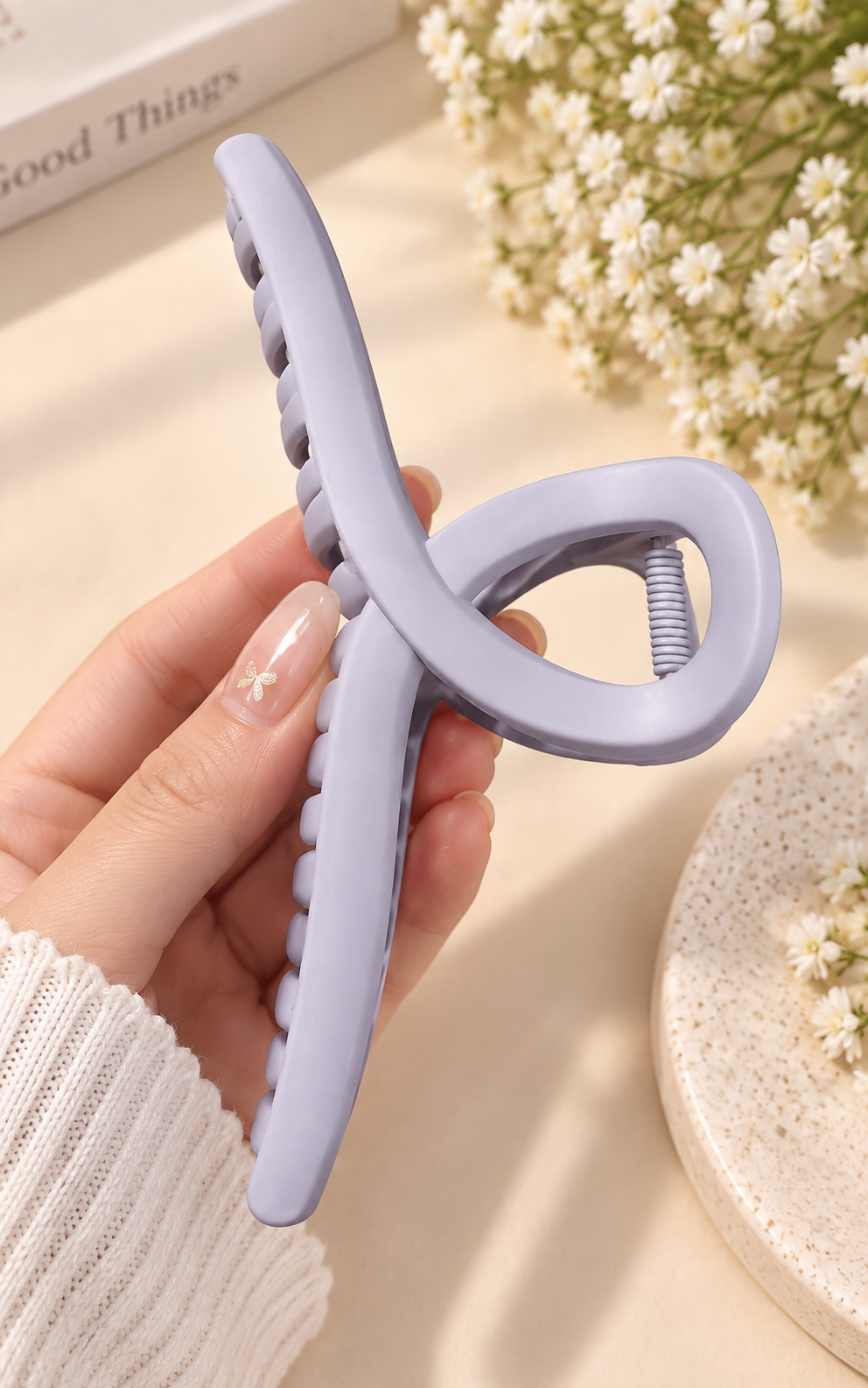 Lavender Hair Claw Clip