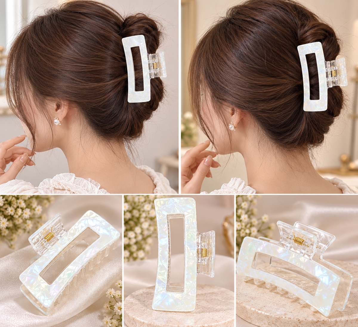 Elegant Rectangle Hair Clutcher