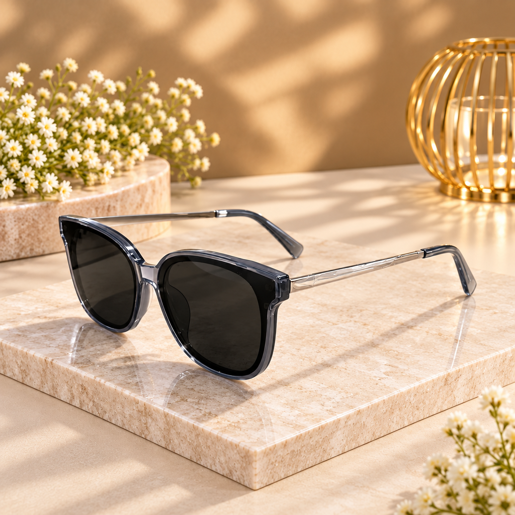 Black Square Frame Sunglasses