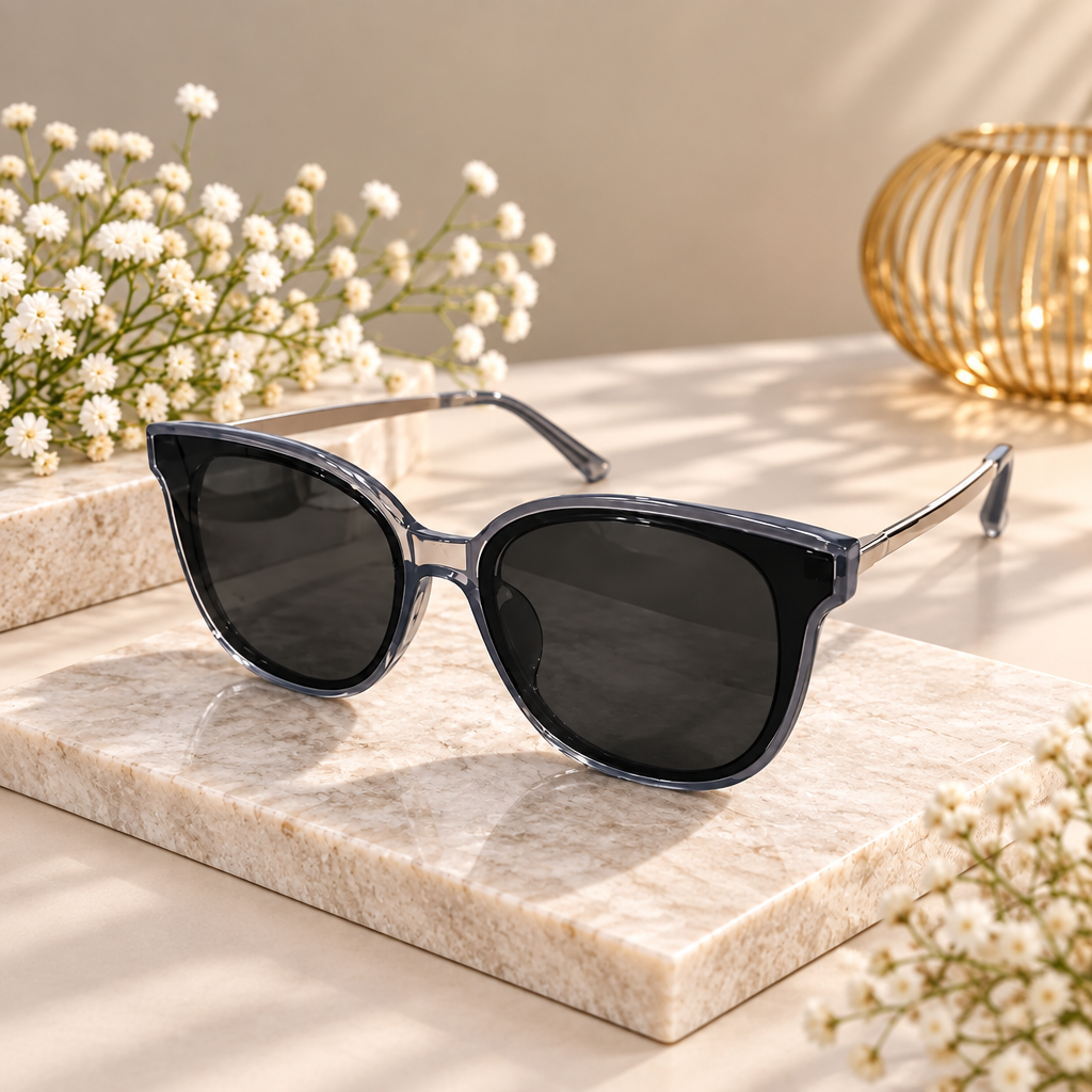 Black Square Frame Sunglasses