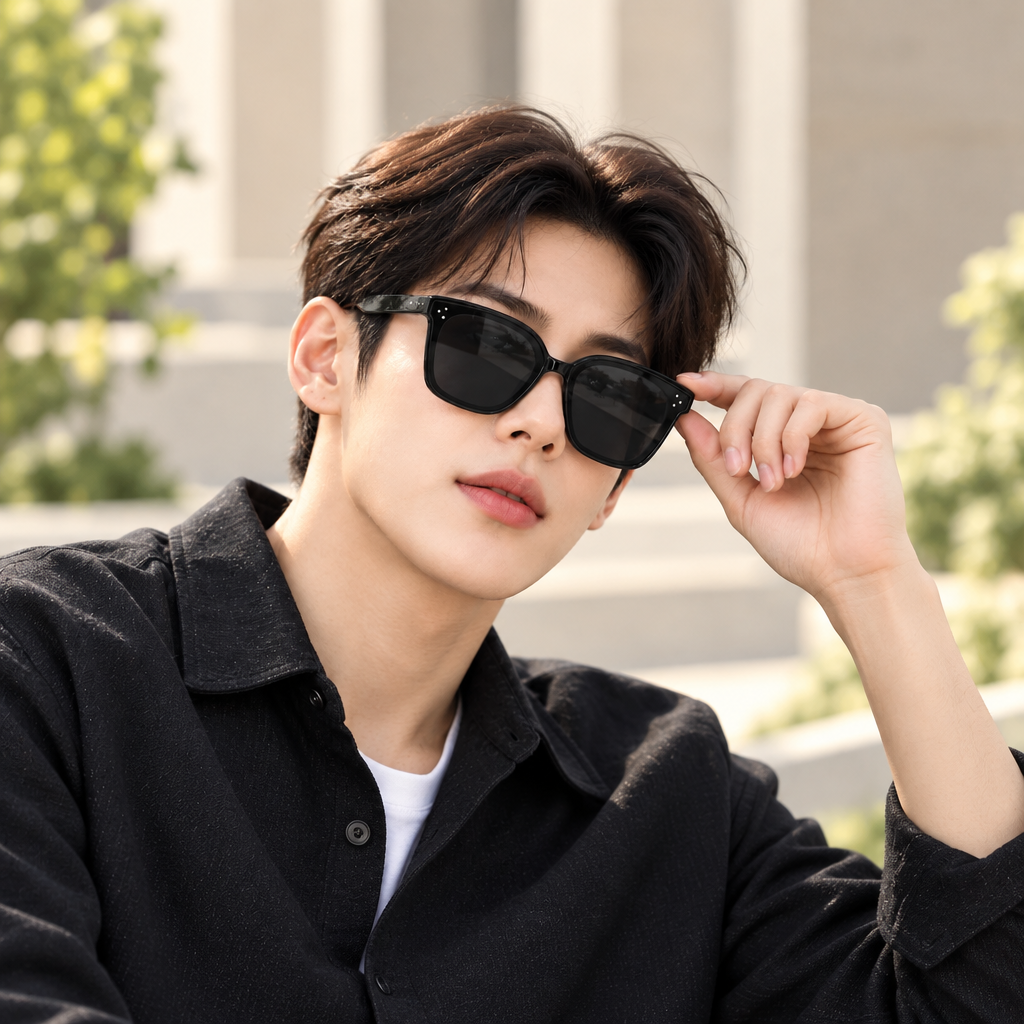 Black Oversized Square Frame Sunglasses