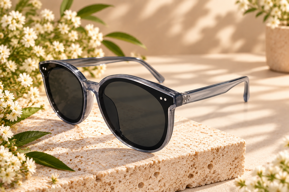 Black Oversized Square Frame Sunglasses