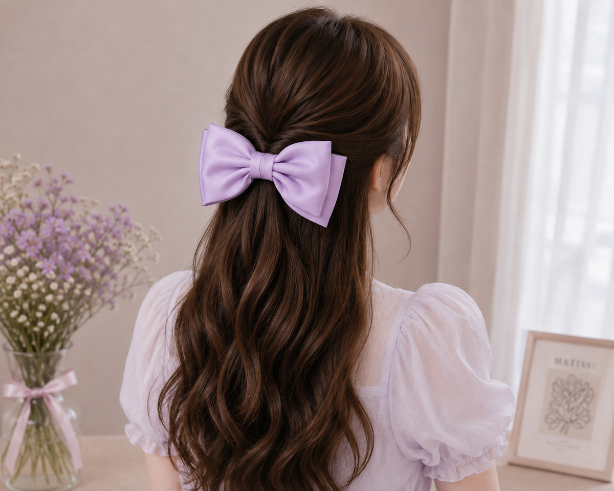 Lavender Hair Bow