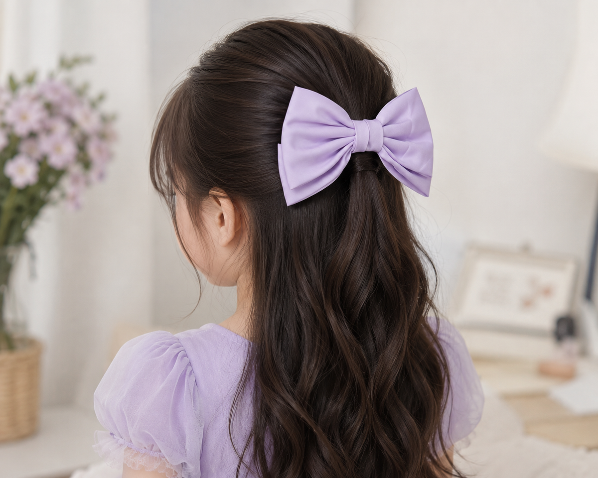 Lavender Hair Bow