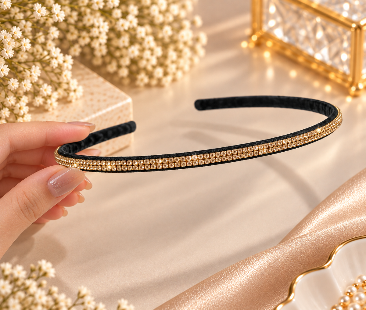 Gold Stone Headband