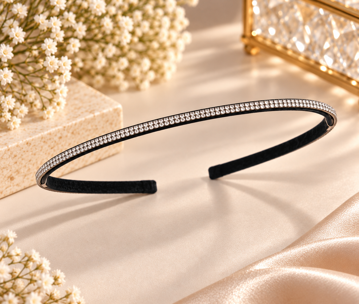 Silver Stone Headband
