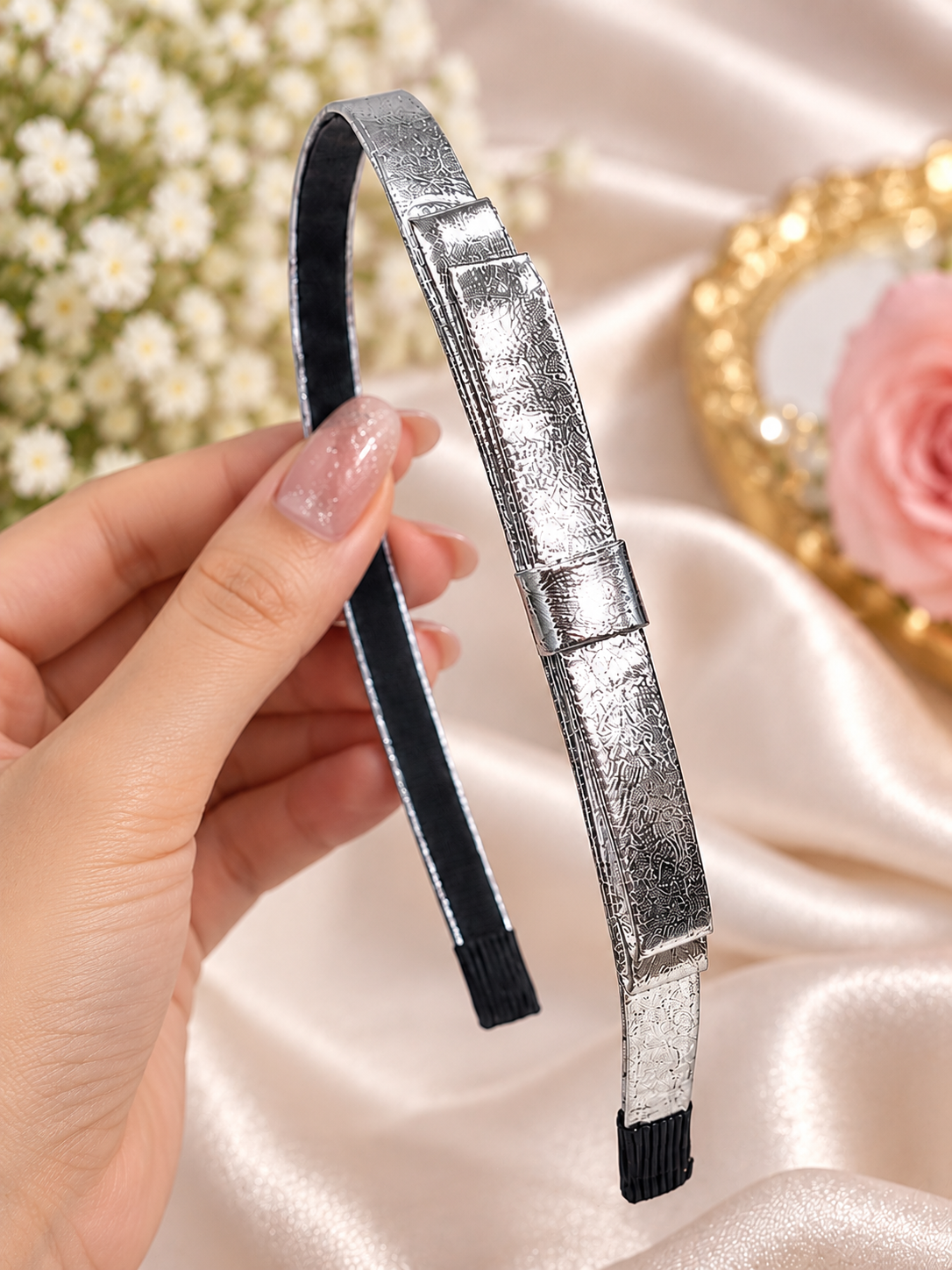 Silver Design Headband
