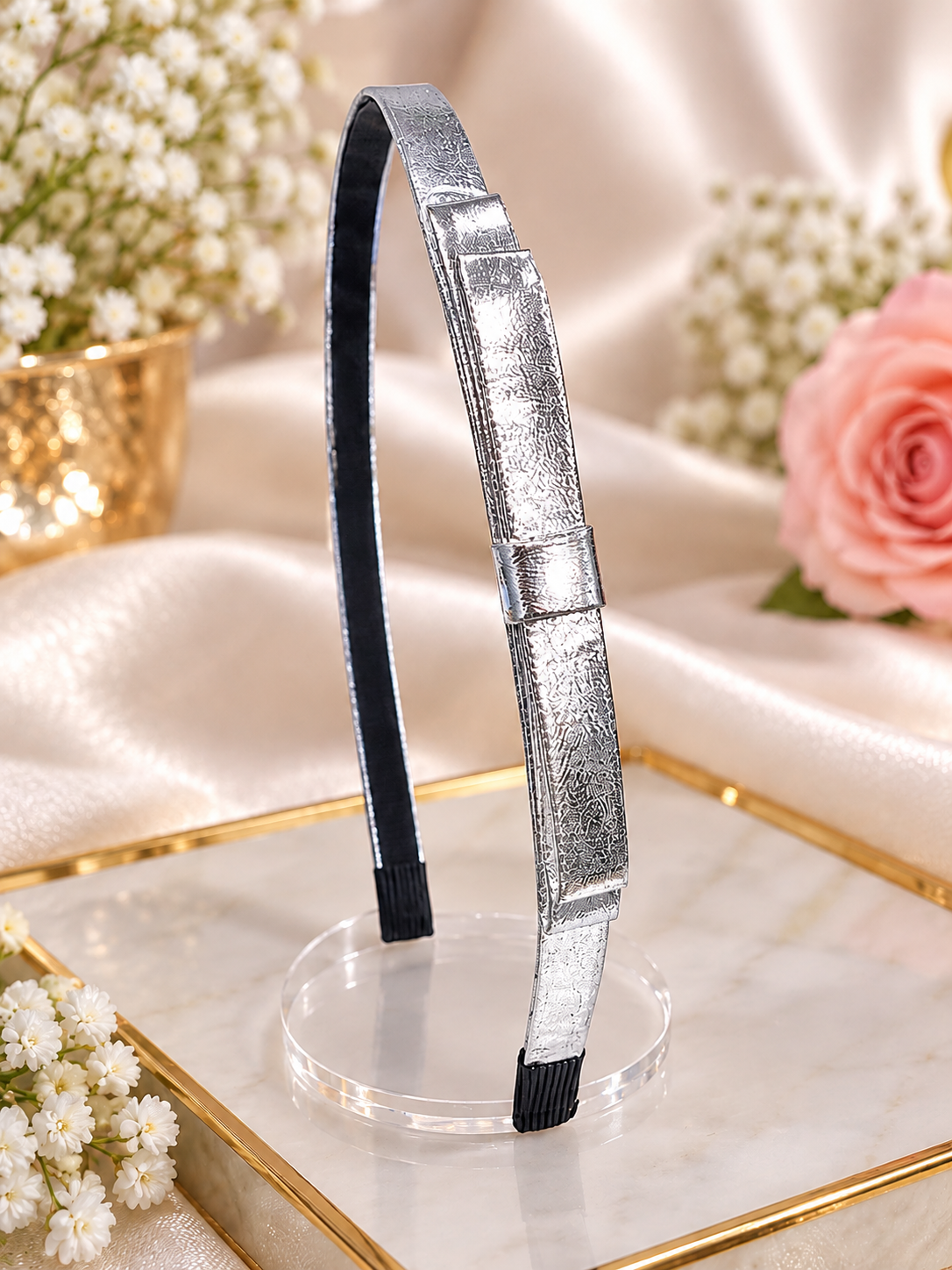 Silver Design Headband
