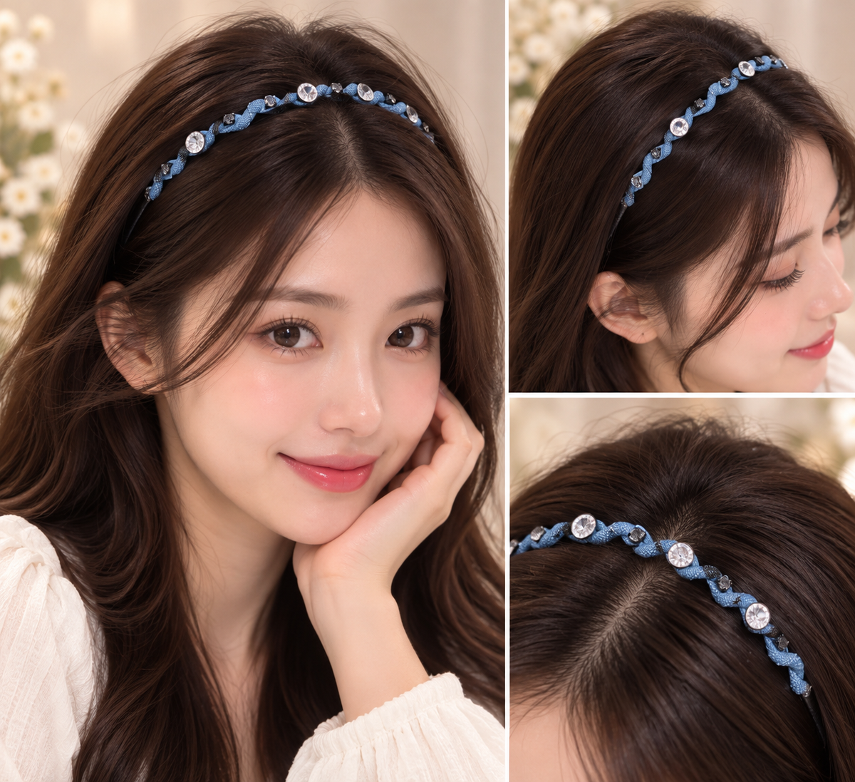 Blue Stone Headband