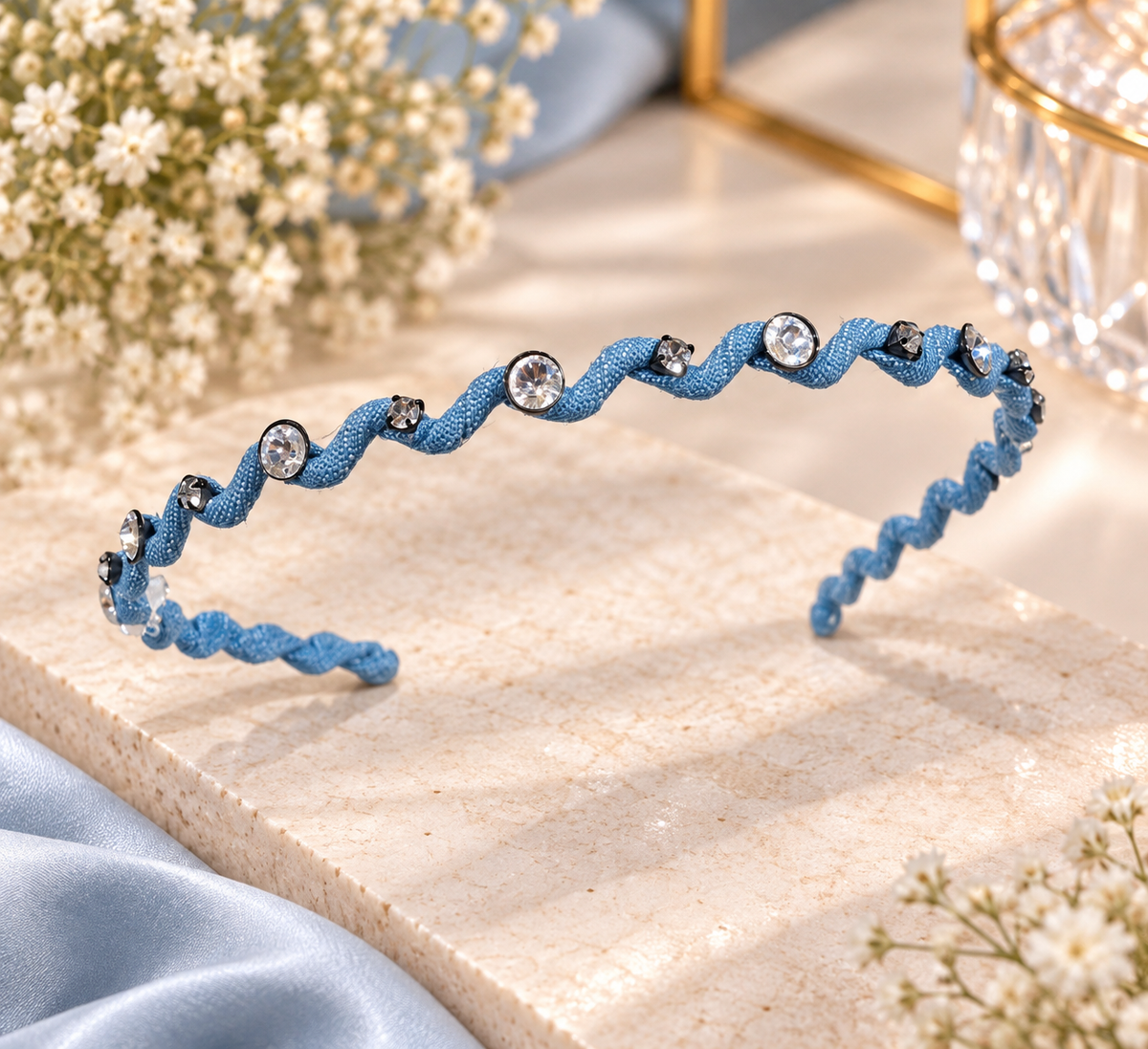 Blue Stone Headband