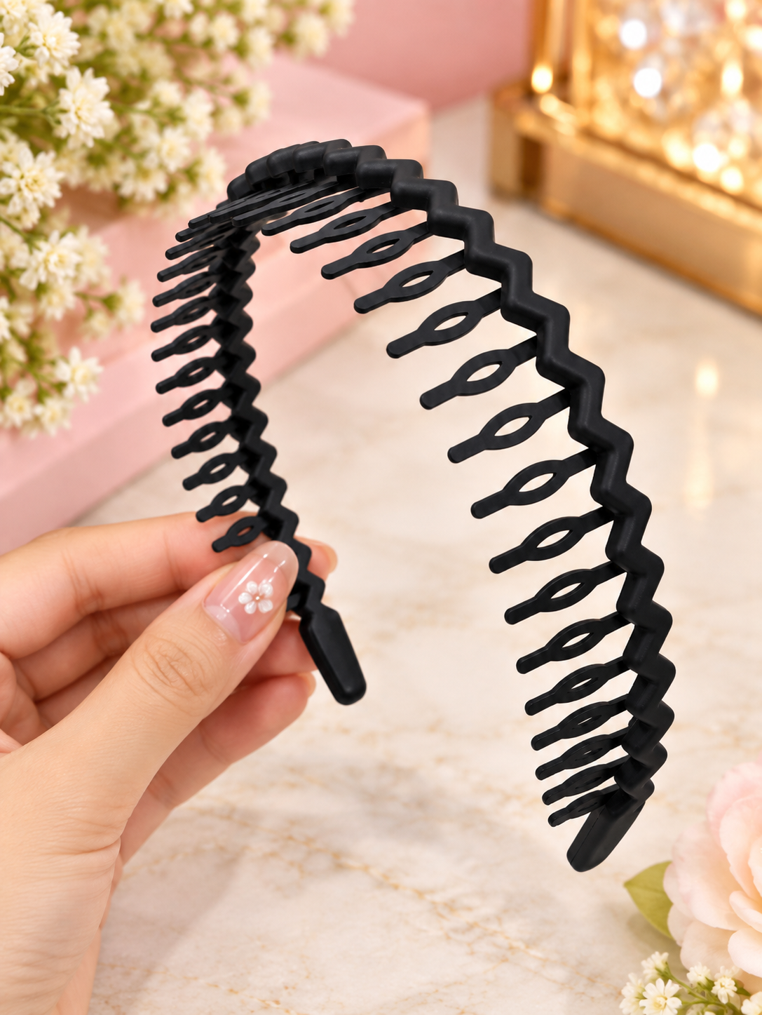 Black Zigzag Hair Band