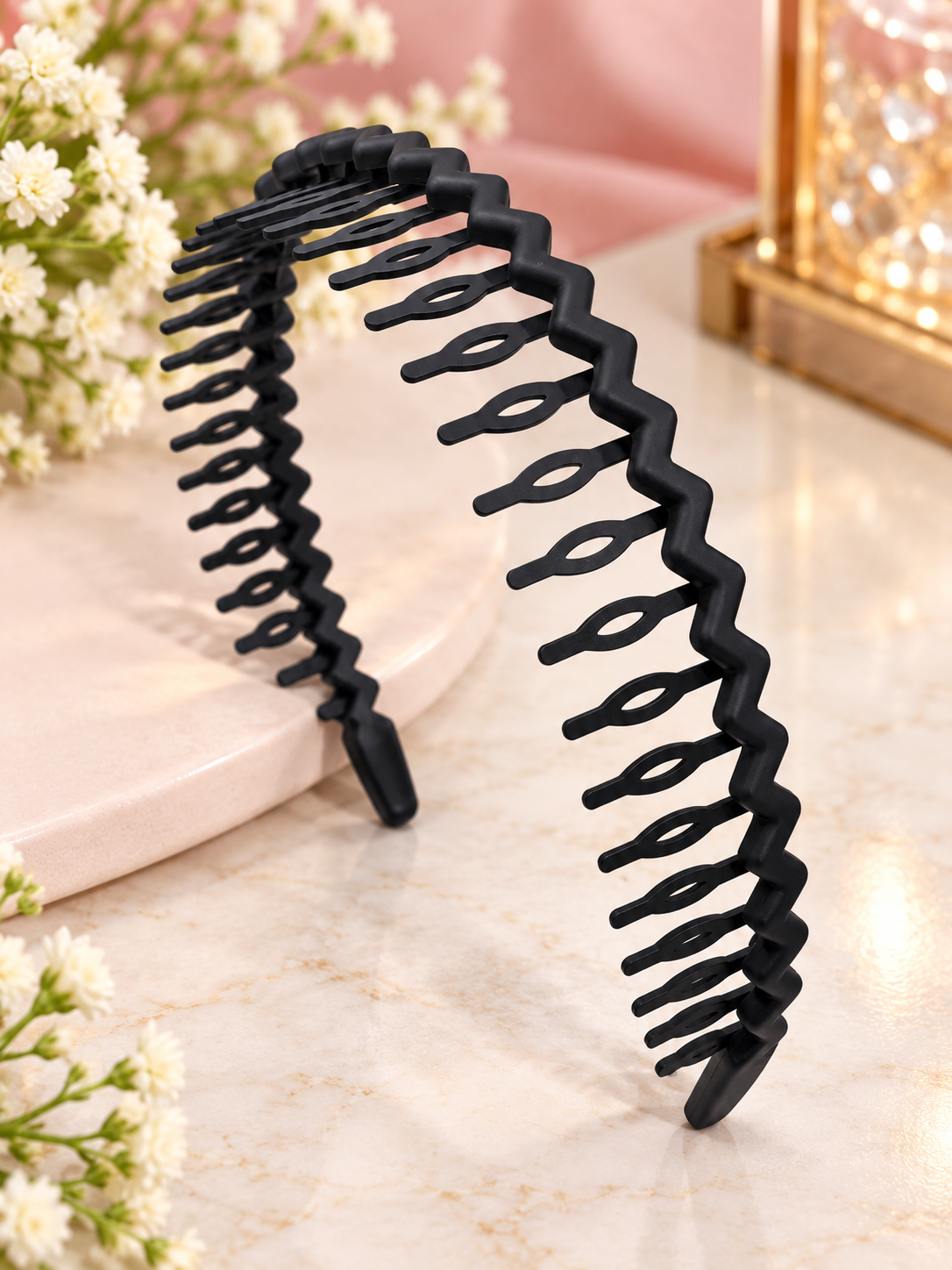Black Zigzag Hair Band