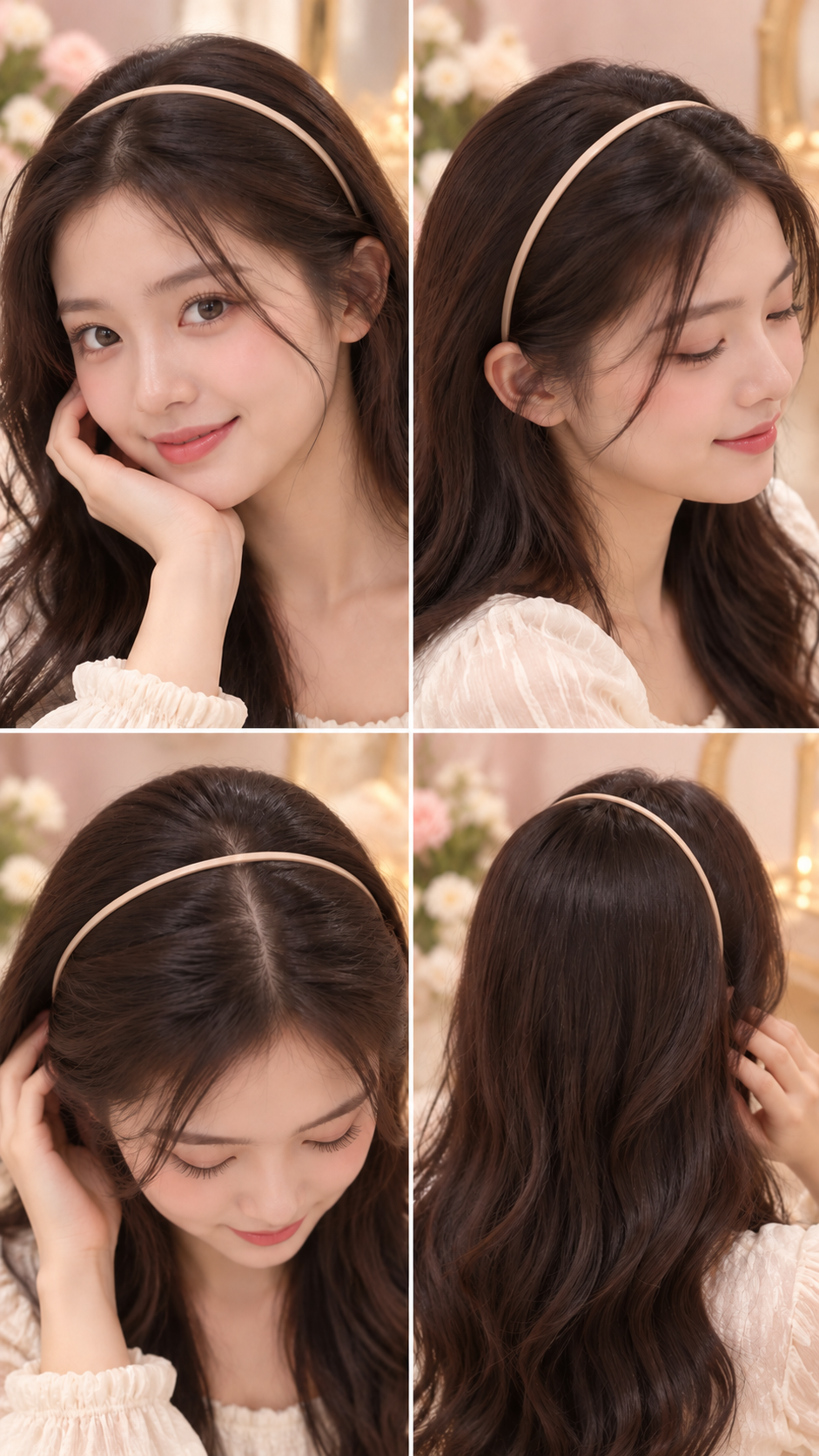 Peach Thin Hair Band