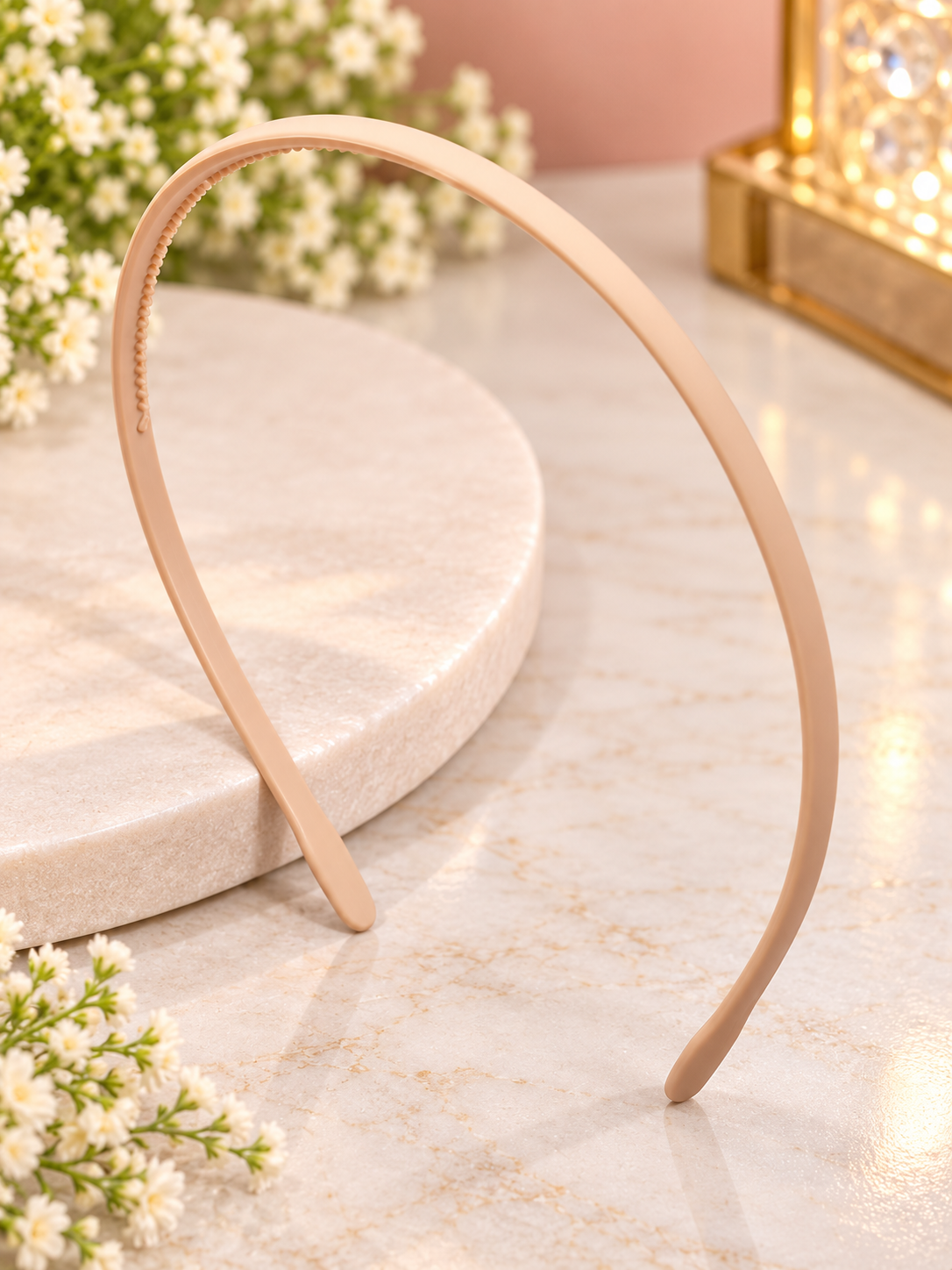 Peach Thin Hair Band