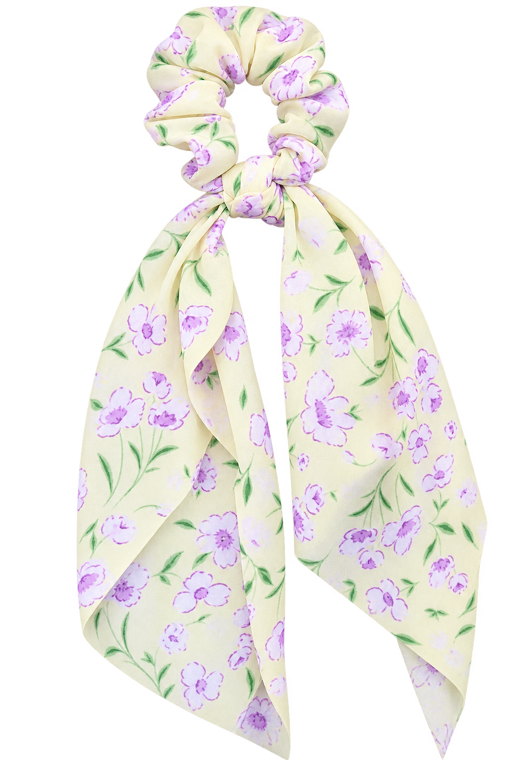 Floral Print Scrunchie