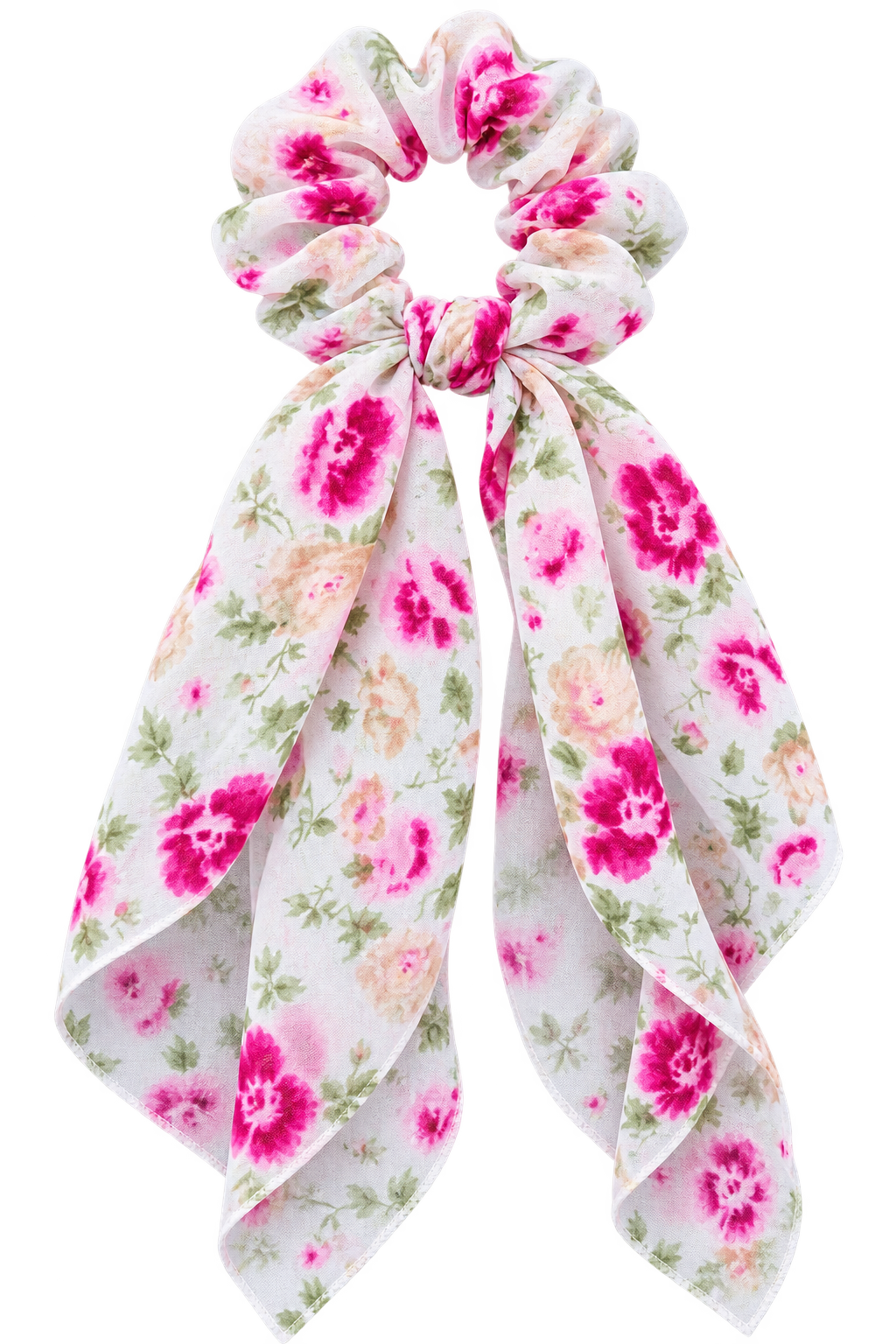 Floral Print Hair Scrunchie