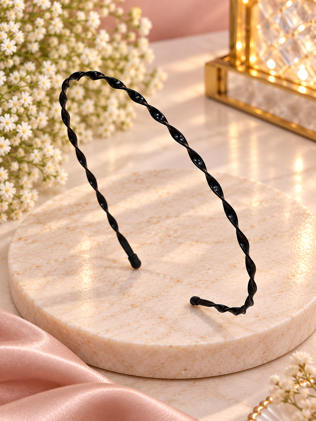 Black Twisted Hair Band