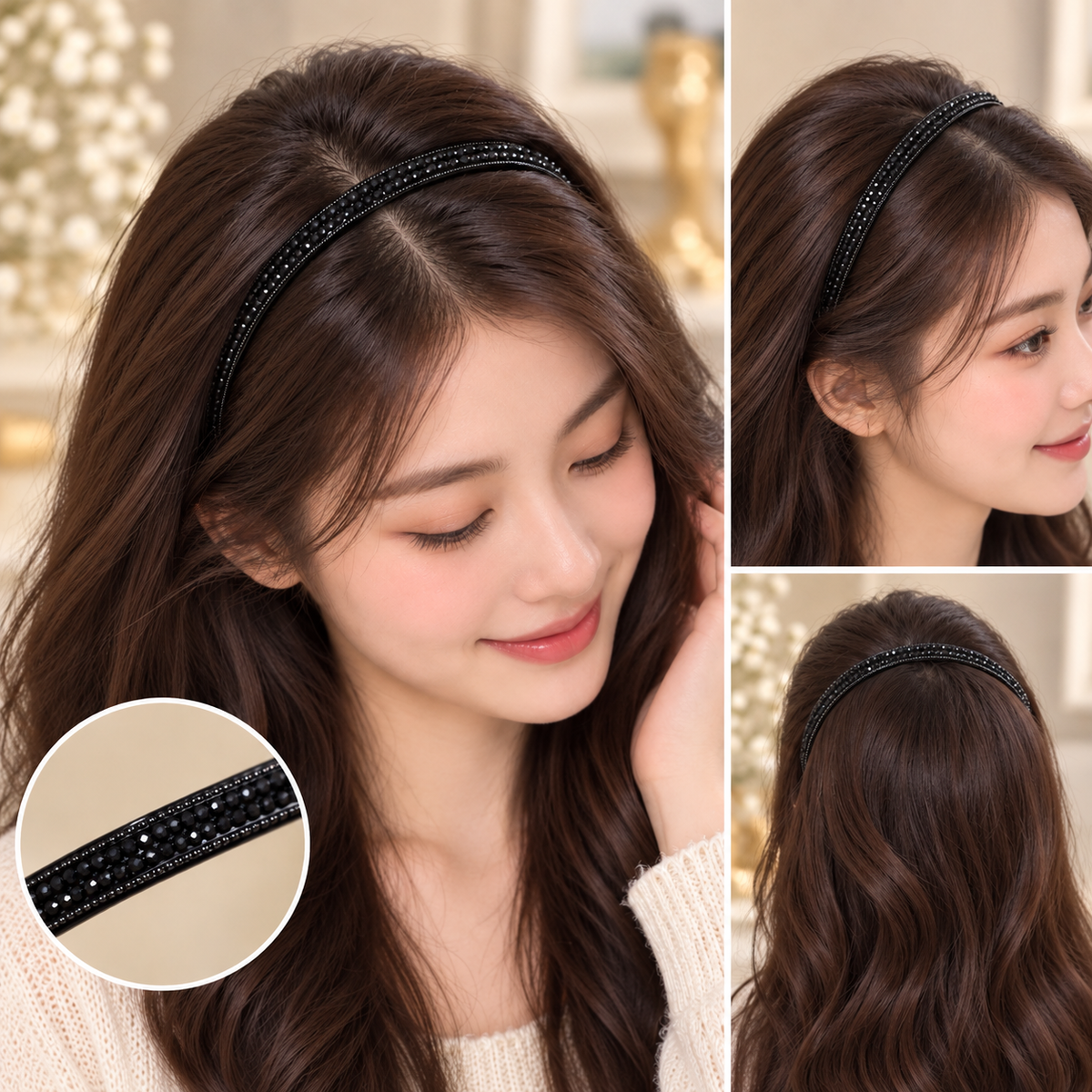 Black Stone Headband