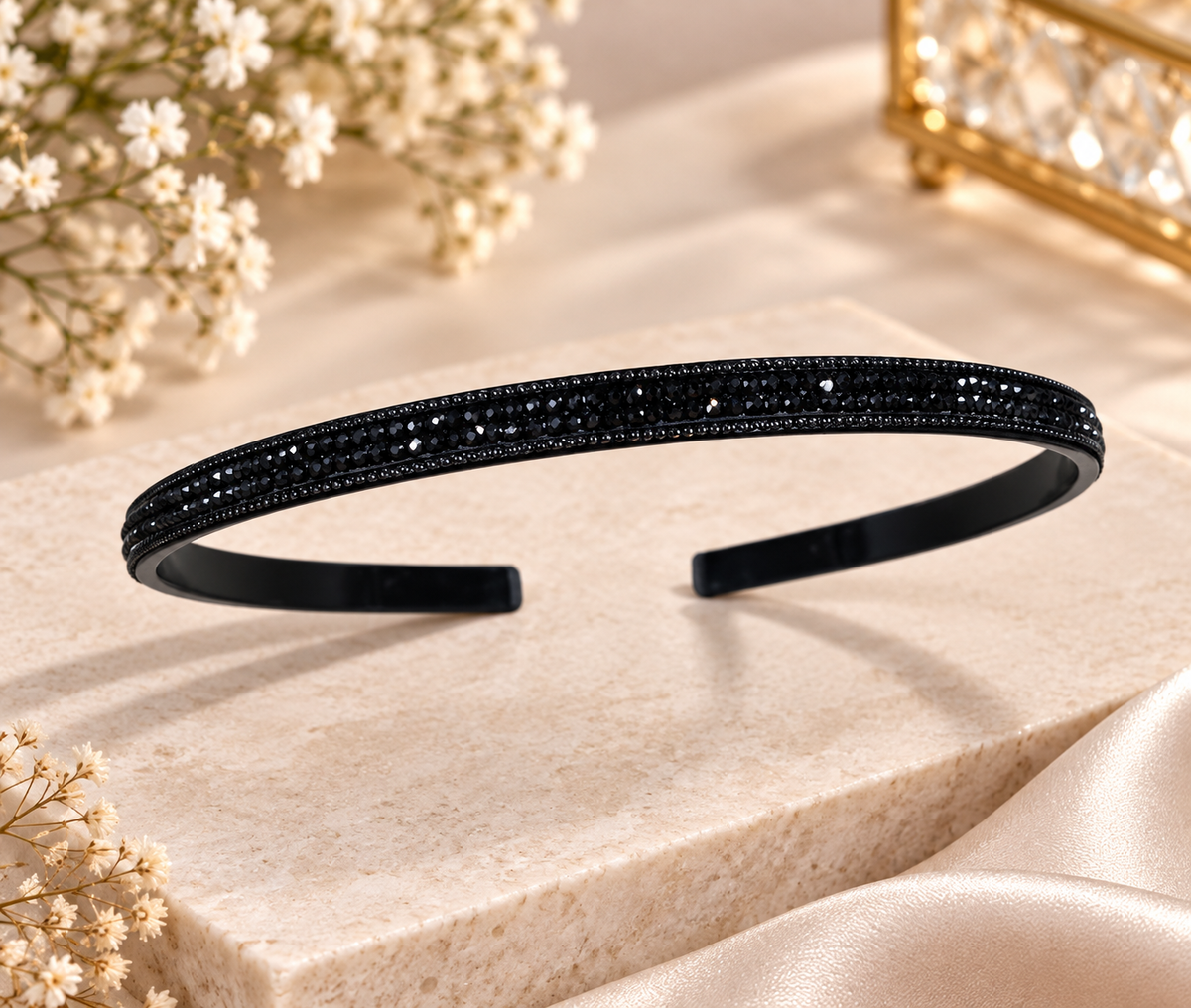 Black Stone Headband