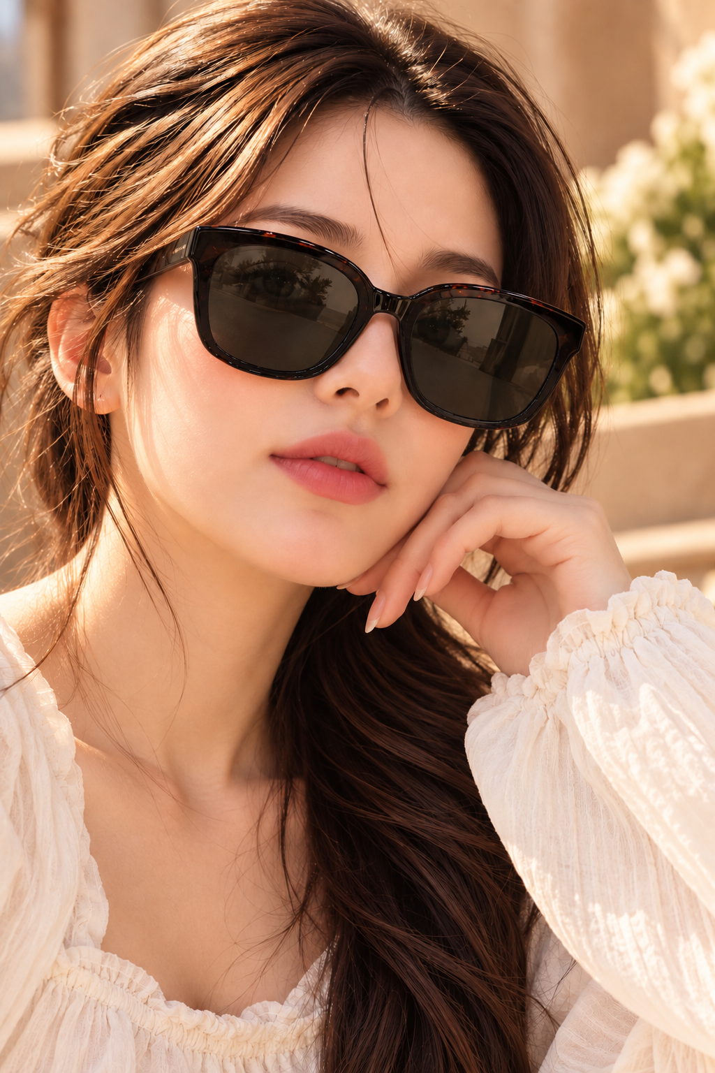 Black Square Frame Sunglasses