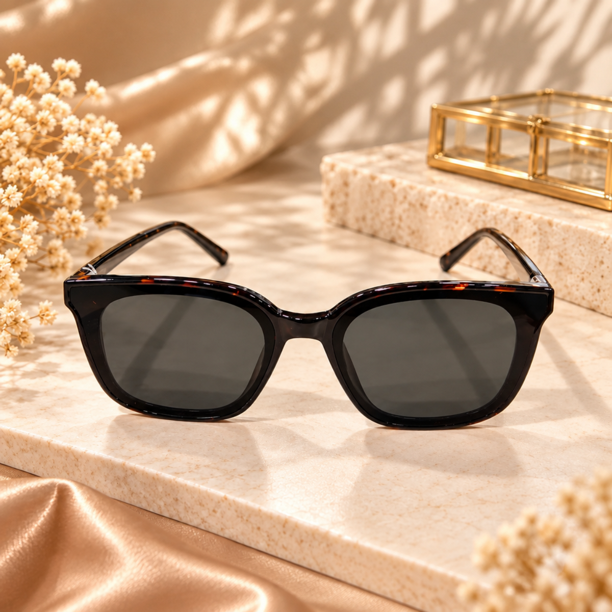 Black Square Frame Sunglasses