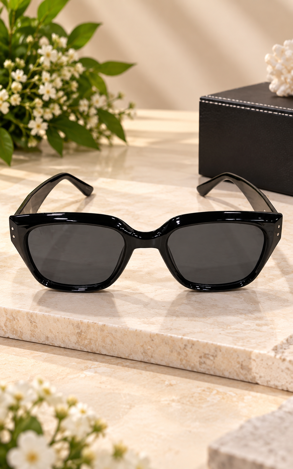Black Square Frame Sunglasses