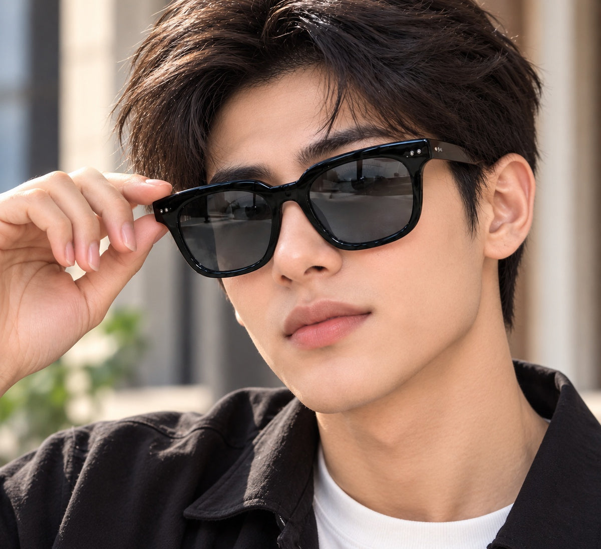 Black Square Frame Sunglasses